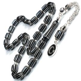 Siyah Sancak Yarma Erzurum Oltu Taşı Tesbih - Tesbihcibaba