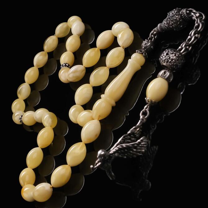 St.Petersburg Anadolu Kartalı Damla Kehribar Tesbih - Tesbihcibaba