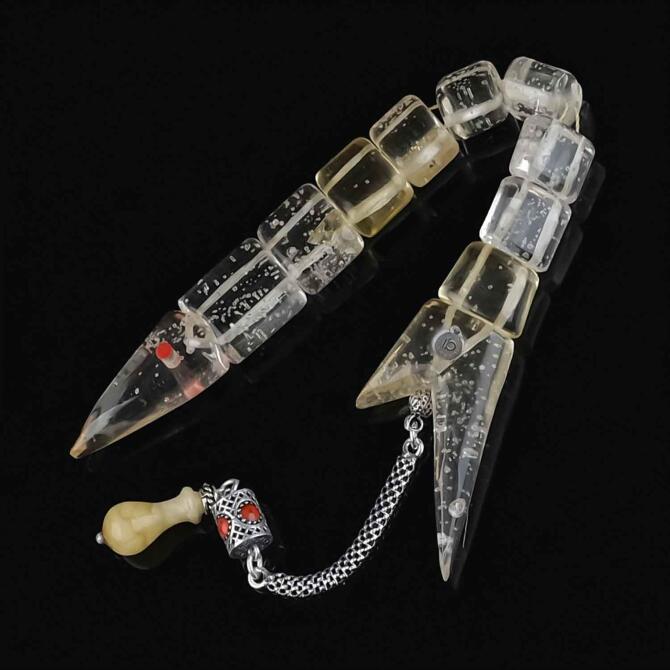 Su Damlası Eşsiz Eser Has Kehribar Balık Tesbih - Tesbihcibaba