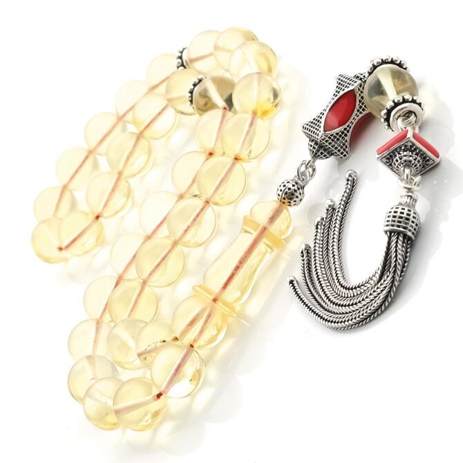 Su Damlası Misket Has Kehribar Tesbih - Tesbihcibaba