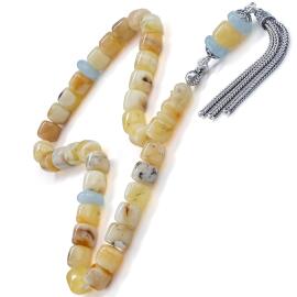 Tamamen Dopal Yapıda Fosil Damla Kehribar Tesbih - Tesbihcibaba