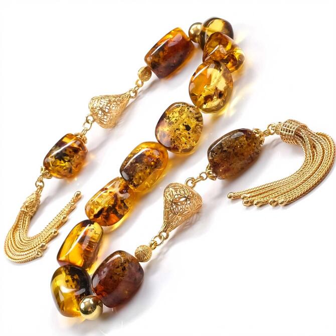 Tek Ve Eşsiz Doğal Damla Kehribar Zaza Tesbih - Tesbihcibaba