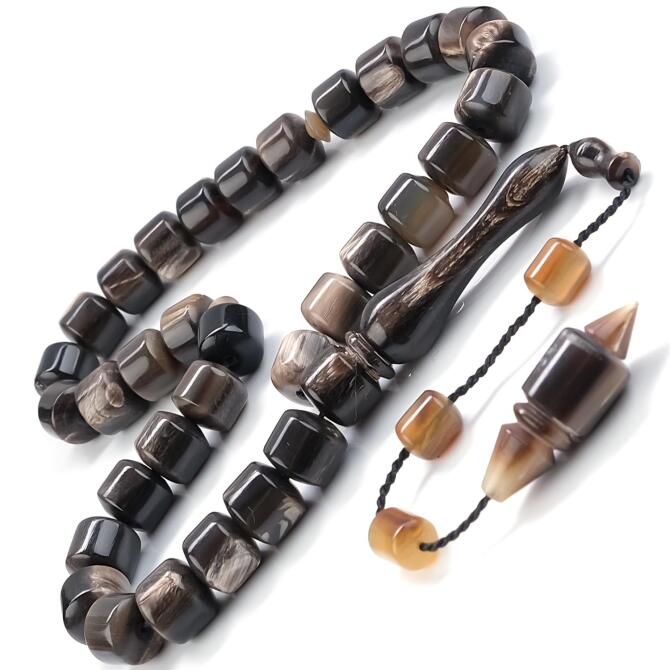 Tekerlek Kesim Bufalo Boynuzu Tesbih - Tesbihcibaba