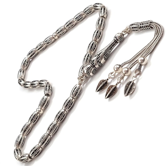 Telkari Model Soft 925 Ayar Gümüş Tesbih - Tesbihcibaba