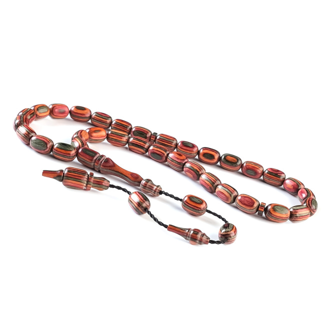 Baba Atölyeden Kafur Ağacı Dark Red Tesbih - Tesbihcibaba