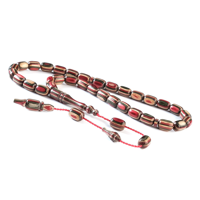 Baba Atölyeden Kafur Ağacı Green Mix Tesbih - Tesbihcibaba