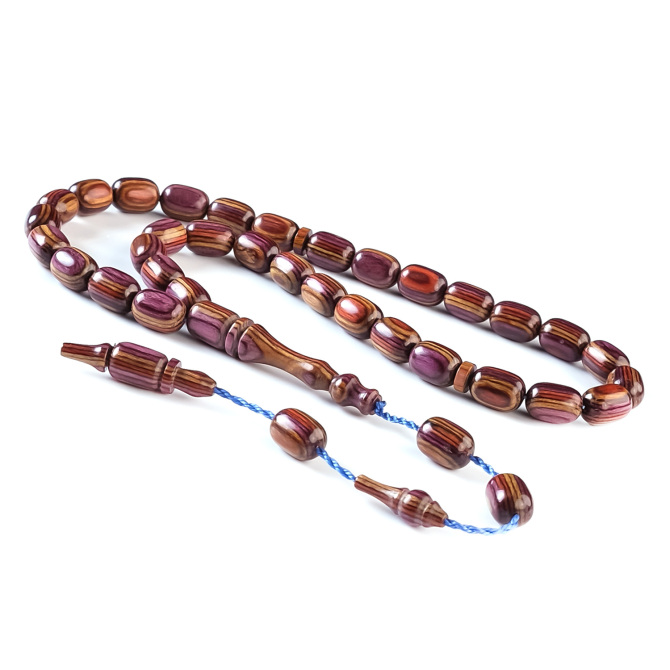 Baba Atölyeden Kafur Ağacı Mor Mix Tesbih - Tesbihcibaba