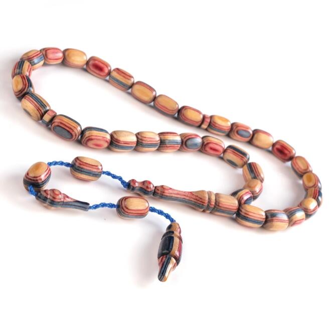 Baba Atölyeden Kafur Ağacı Naturel Mix Tesbih - Tesbihcibaba