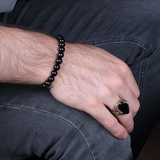 Trend Kesim Oltu Taşı Bileklik - Tesbihcibaba