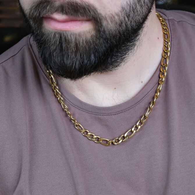 Trend Tasarım Gold Çelik Kolye - Tesbihcibaba