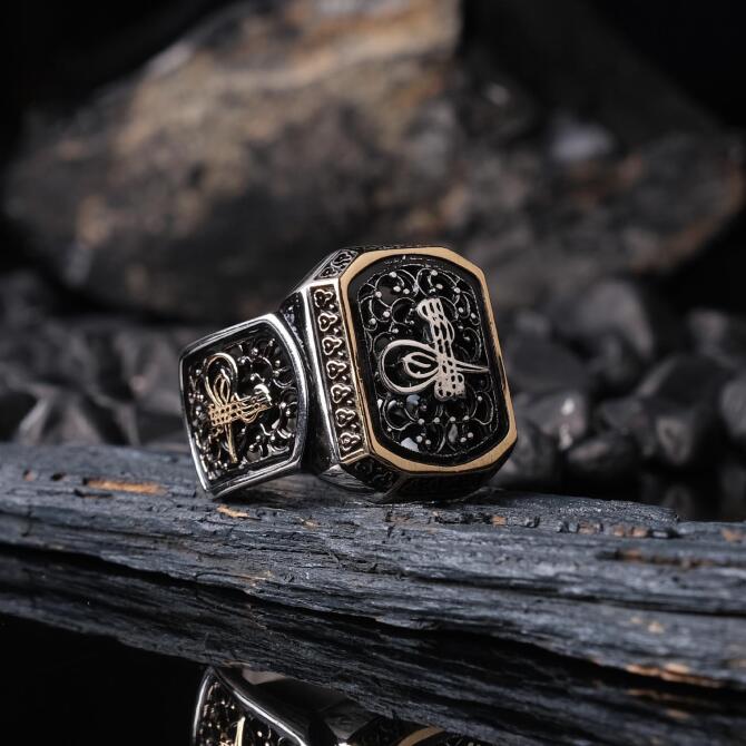 Tughra 925 K Silver Ring