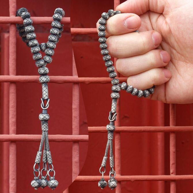 Ufak Boy Eskitme Model El Örmesi Kazaz Tesbih - Tesbihcibaba