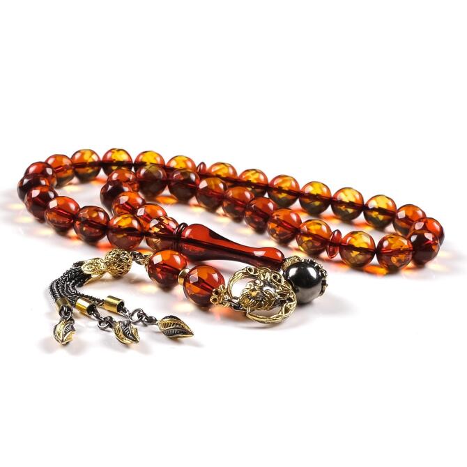 Premium Düzey Ürün-Kristal Drop Amber Prayer Beads