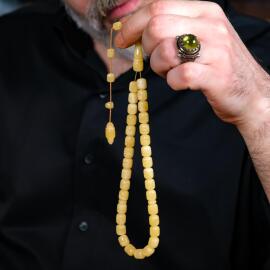 Usta Elinden Yoğurtlu Damla Kehribar Tesbih - 2