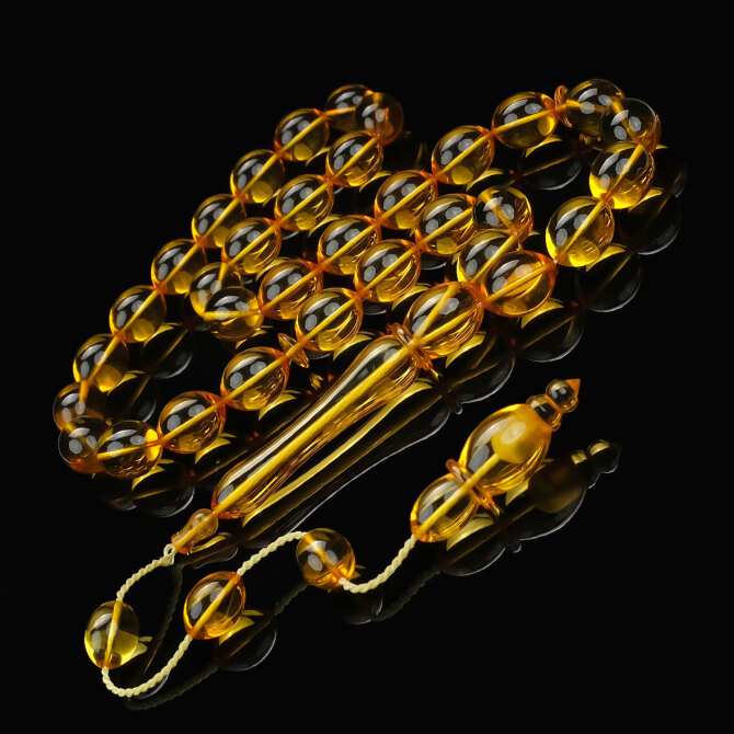 Bilal Aydın Ustadan Su Damlası Has Kehribar - Tesbihcibaba