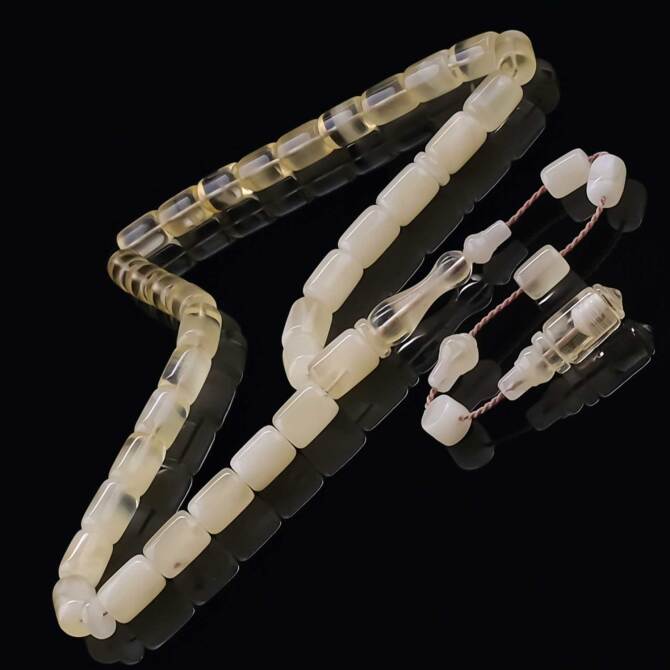 Usta İşi İskender İmame Damla Kehribar Tesbih - Tesbihcibaba