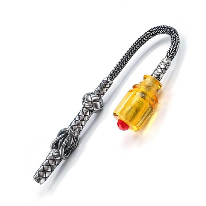 Usta İşi Kazaz Bal Damla Tesbih Püskülü - Tesbihcibaba