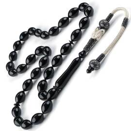 Usta İşi Kazaz Beyzi Kesim Erzurum Oltu Taşı Tesbih - 1