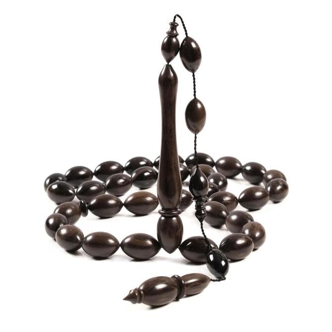 Son Derece Nadir Çıkan Kahverengi Oltu Taşı Tesbih - Tesbihcibaba