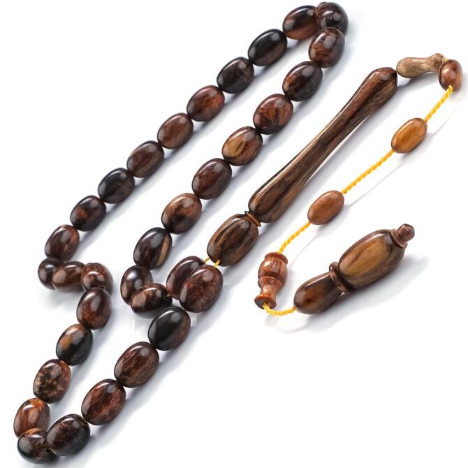 Usta İşi Özel Renk Özel Kesim Öd Ağacı Tesbih - Tesbihcibaba