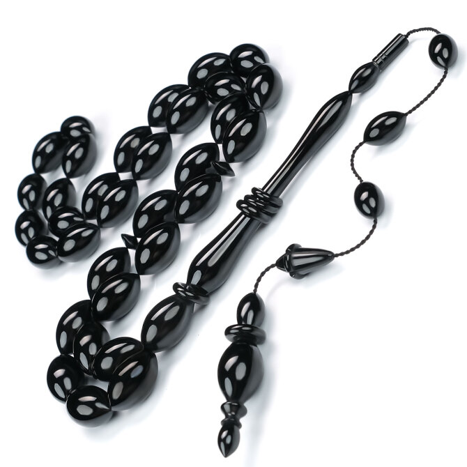 Usta İşi Premium Class Erzurum Oltu Taşı Tesbih - Tesbihcibaba