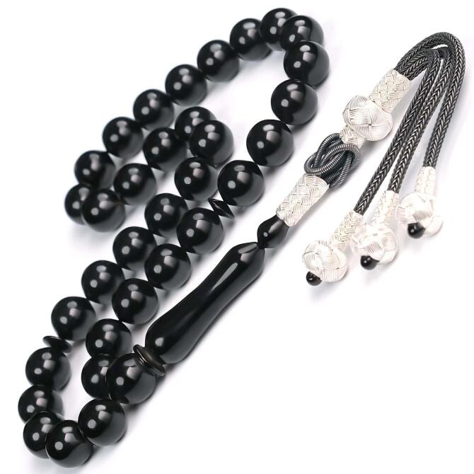 Usta İşi Üçlü Kazaz Erzurum Oltu Taşı Tesbih - Tesbihcibaba