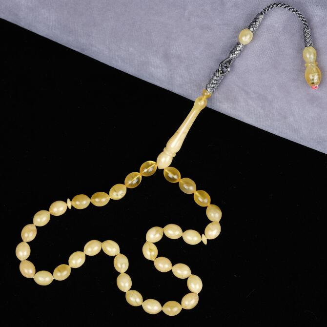 Usta İşi Yıllanmış Koleksiyonluk Kehribar Tesbih - Tesbihcibaba