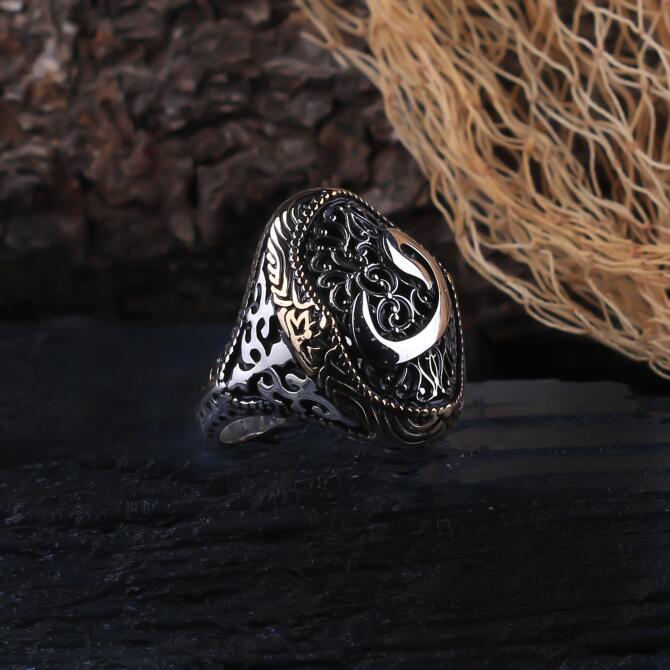 Vav Kafes Detail Craftsmanship Silver Ring