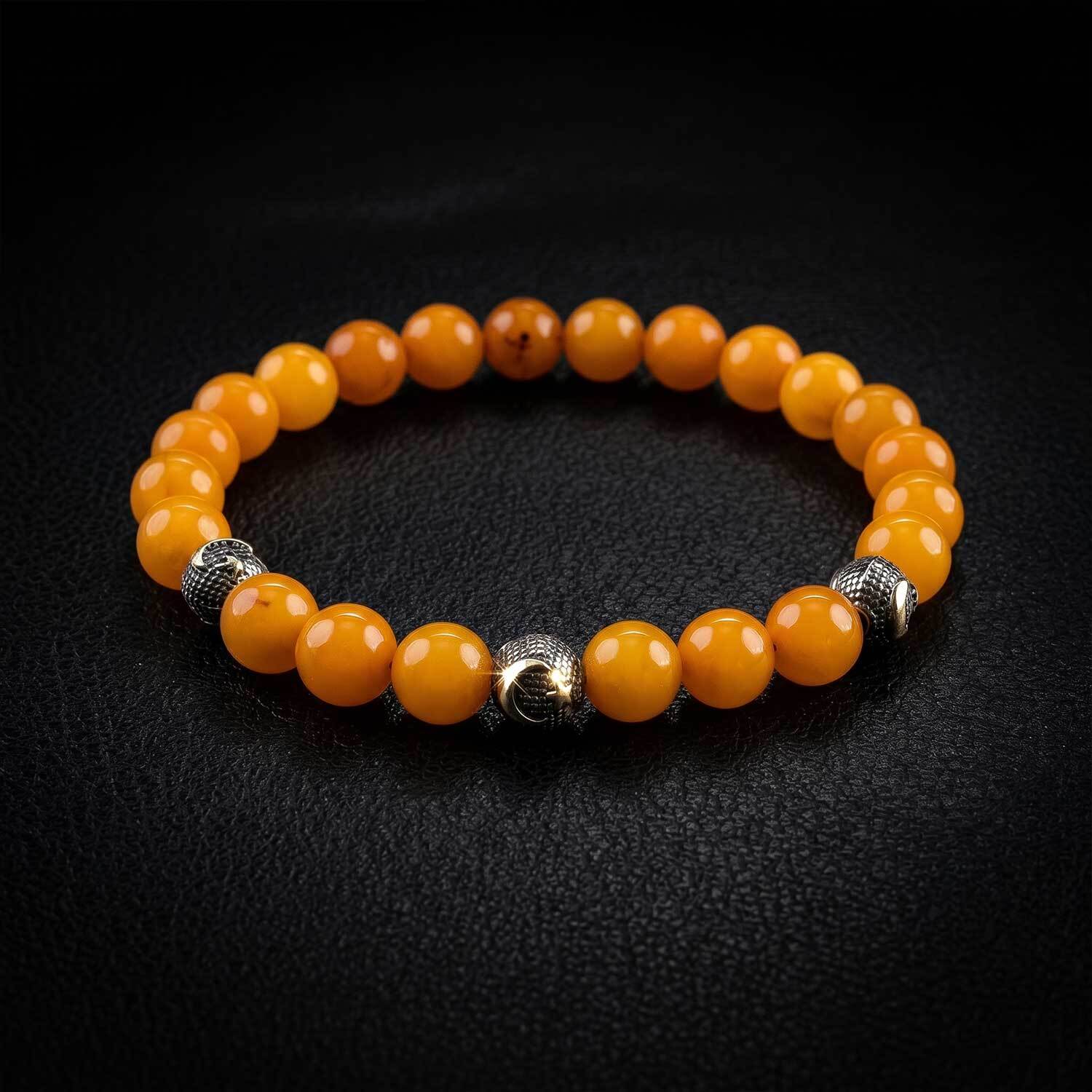 Bracelet Amber Antik Damla Kehribar Bileklik
