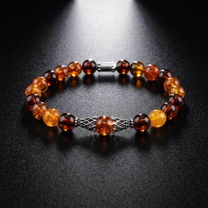 Bracelet Amber Baltık Multi Damla Kehribar Bileklik - Tesbihcibaba