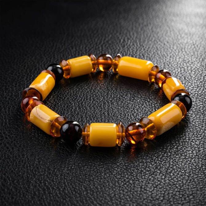 Bracelet Amber Doğal Yapısıyla Damla Kehribar Bileklik - Tesbihcibaba