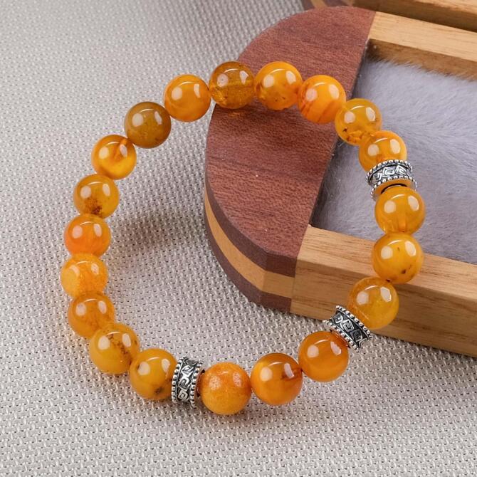 Wrong Bracelet Amber Fosil Damla Kehribar Bileklik - Tesbihcibaba