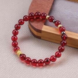 Bracelet Amber Gold Yakut Damla Kehribar Bileklik - 2
