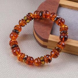 Bracelet Amber Kristal Damla Kehribar Bileklik - 2