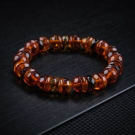 Bracelet Amber Kristal Damla Kehribar Bileklik - 1