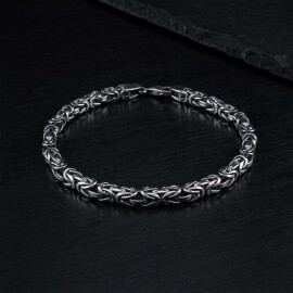 Youth Fashion Rattlesnake 925K Gümüş Bileklik - 2