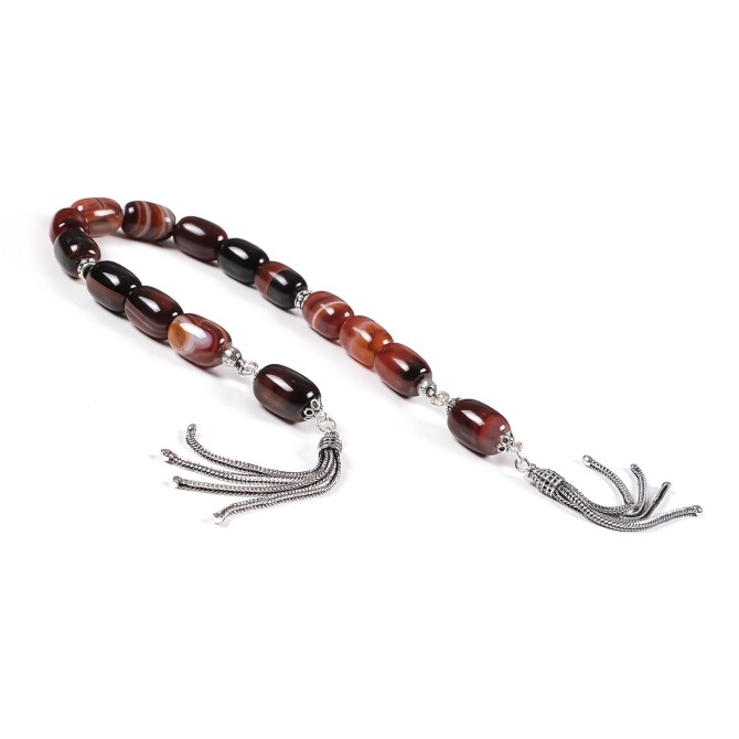 Zaza Model Doğal Akik Taşı Tesbih - Tesbihcibaba