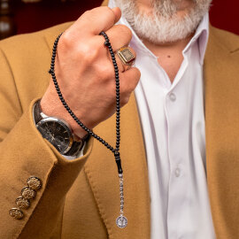 Zenne Boy Mini Oltu Taşı Namaz Tesbihi - 1