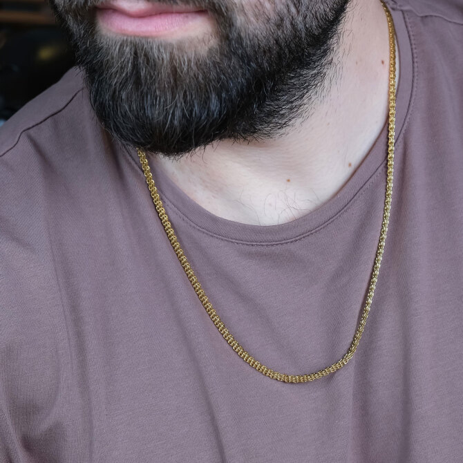 Zikzak Su Yolu 316L Çelik Kolye - Tesbihcibaba