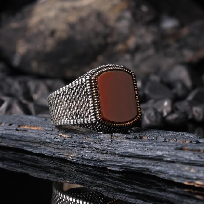 Zircon Design 925 K Silver Ring
