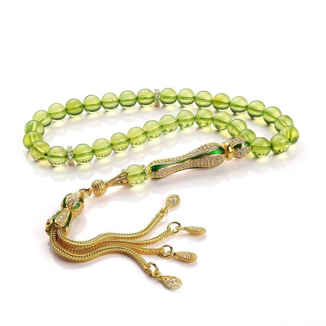 Zirkon Tasarım Bürokrat Boy Karayip Kehribar Tesbih - Tesbihcibaba